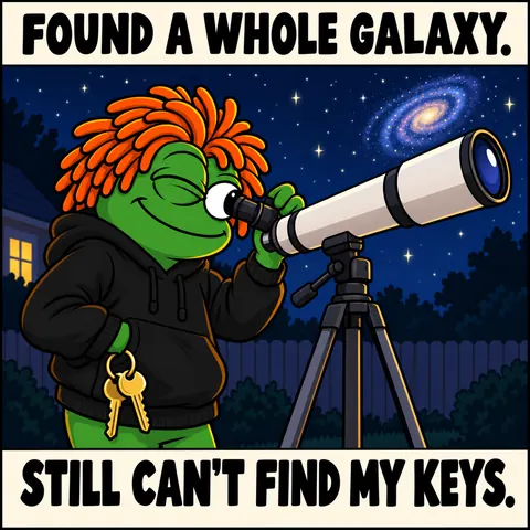 Found a whole galaxy. Still can't find my keys.