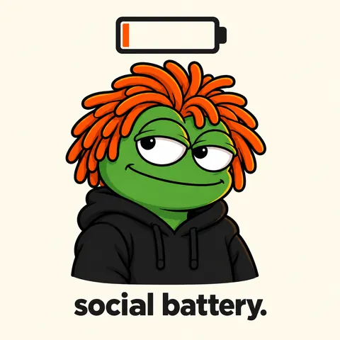 Social battery, almost empty.