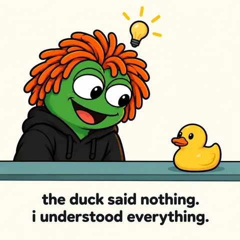 The duck said nothing. I understood everything.