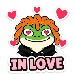 Pippy sticker: in love