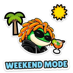 Pippy sticker: weekend mode