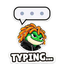 Pippy sticker: typing